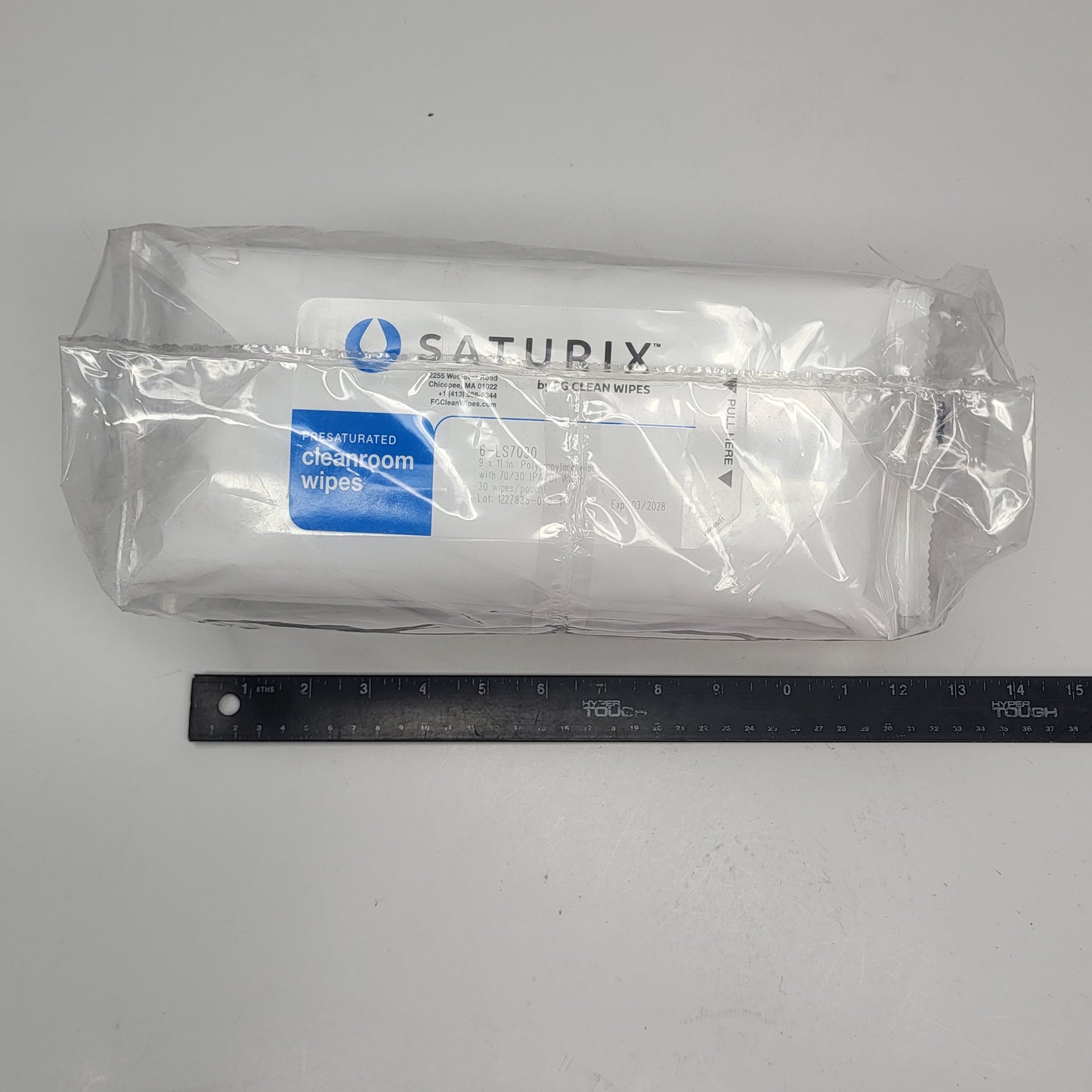 ZA@ SATURIX (24 PACK) Presaturated Cleanroom Wipes 9 x 11 inch / 30 Wipes Each