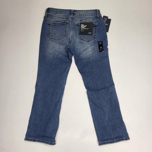 SILVER JEANS CO. Suki Curvy Fit Mid Rise Capri Eco Friendly Sz 33/23.5 Indigo