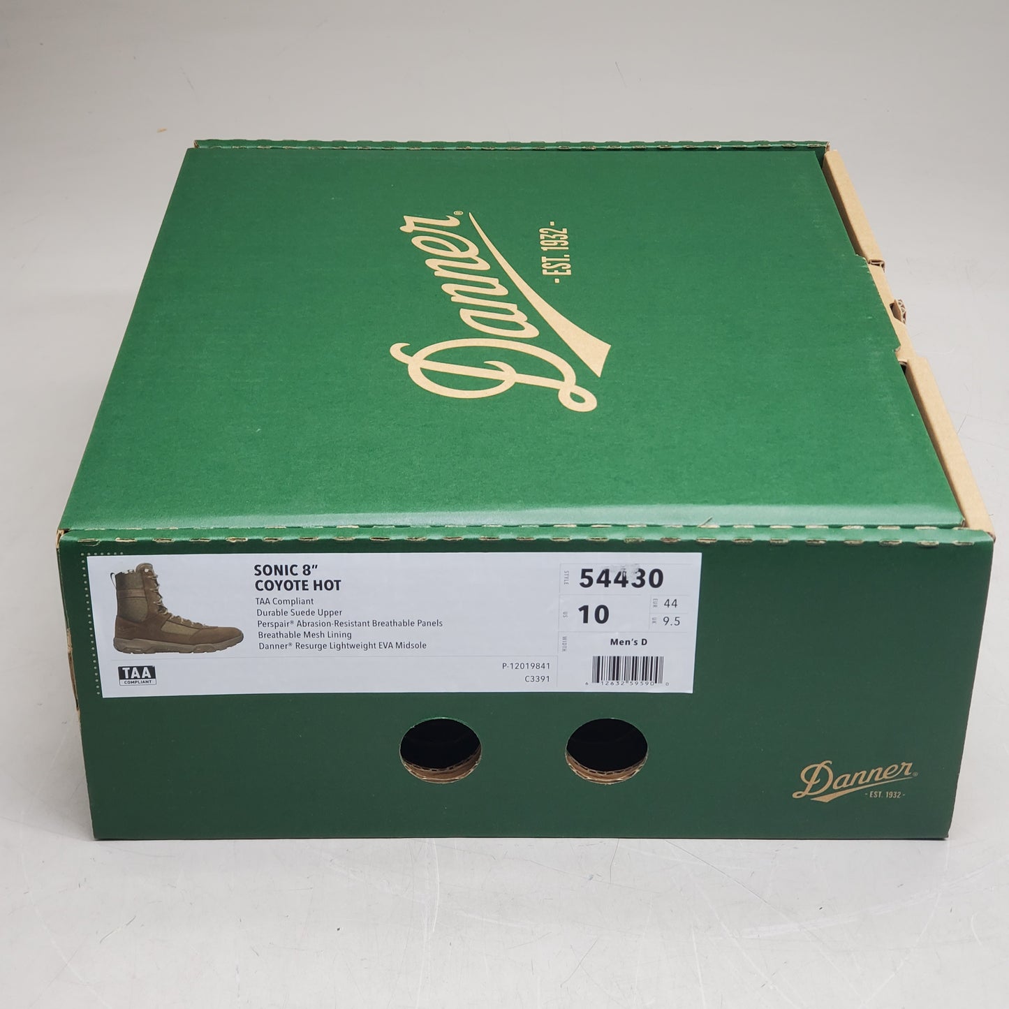 DANNER Sonic 8" Lightweight Tactical Hiking Boots Men's SZ 10 Coyote Hot 54430