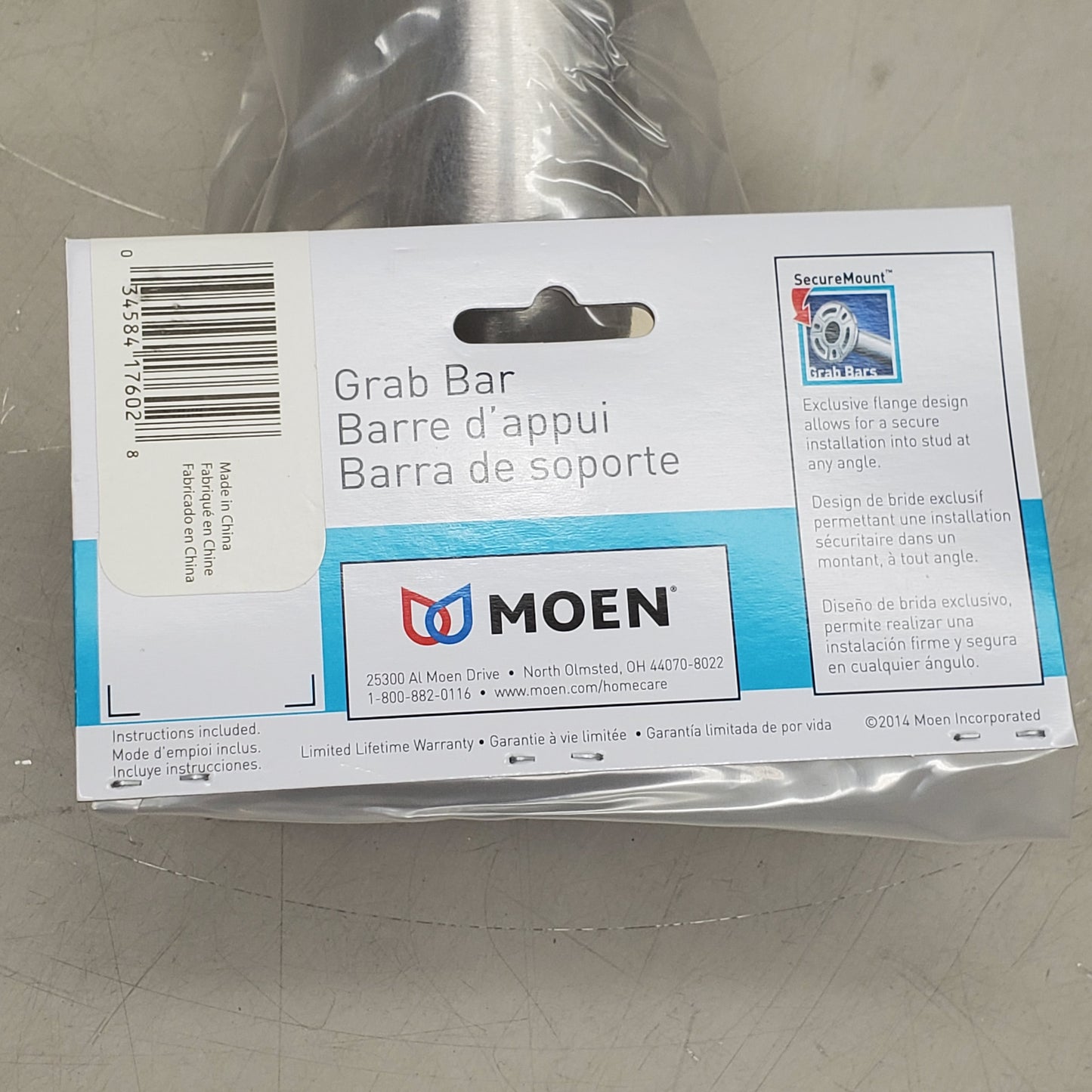 MOEN Home Care Grab Bar 24" X 1-1/2" Stainless Steel R8924