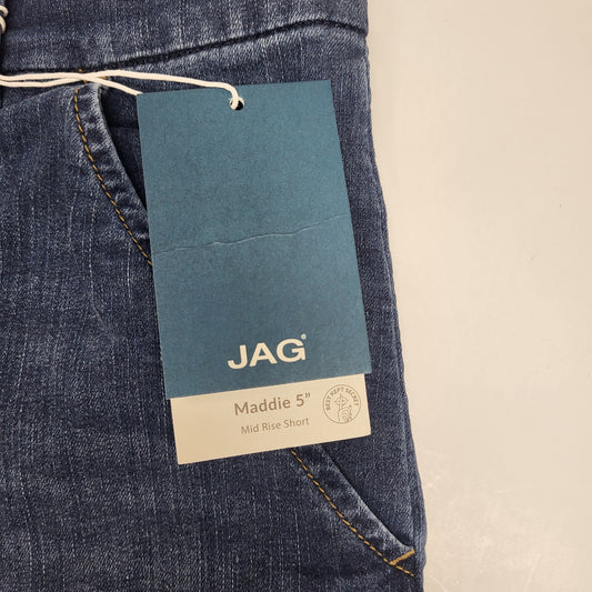 JAG Maddie Mid Rise Pull-On Short Womens Sz 16/5 Coral Blue J5105AU214