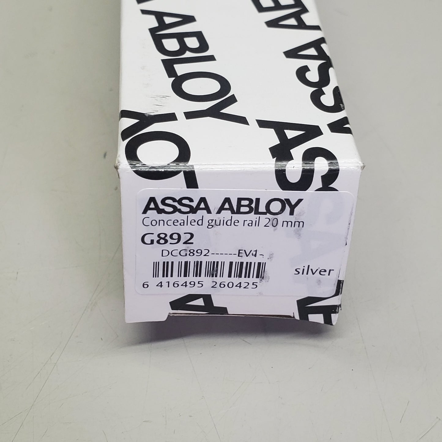 ASSA ABLOY Concealed Guide Rail 20 mm Silver G892