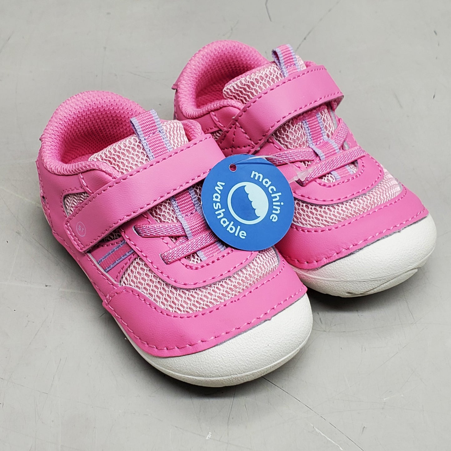 STRIDE RITE SM Apollo Sneakers Shoes Toddler SZ 4M Pink BG038302