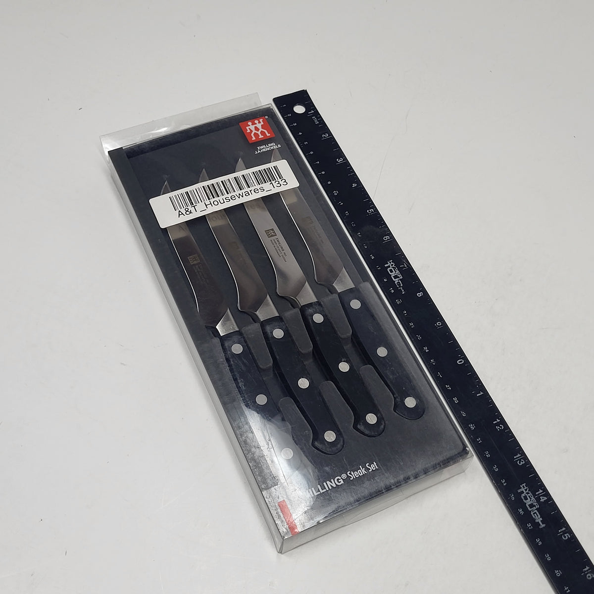 ZWILLING J.A. HENCKELS Steak Knife Set of 4 Black/Silver 38430-002 1002866
