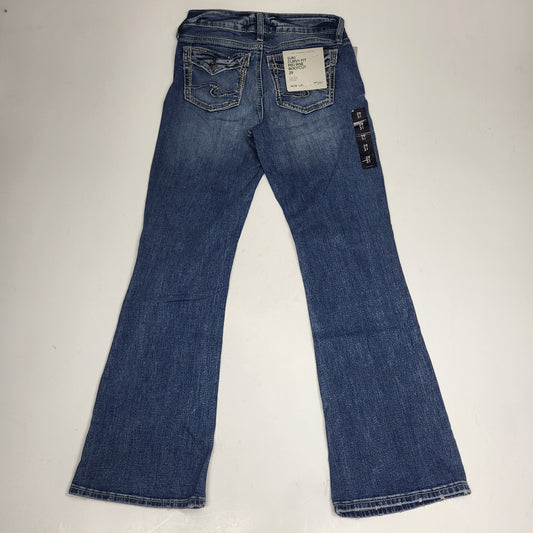 SILVER JEANS CO. Suki Curvy Fit Mid Rise 30th Anniversary Bootcut 36/33 Indigo