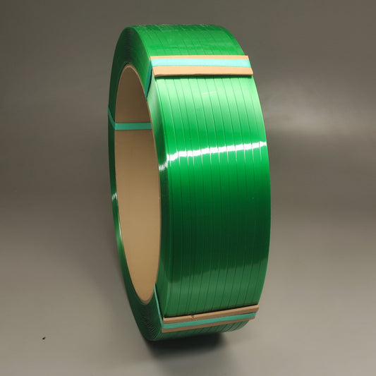 SECURE LOAD STRAPS Smooth Waxed MG Polyester Strapping 1/2" x .020 x 7200' Green