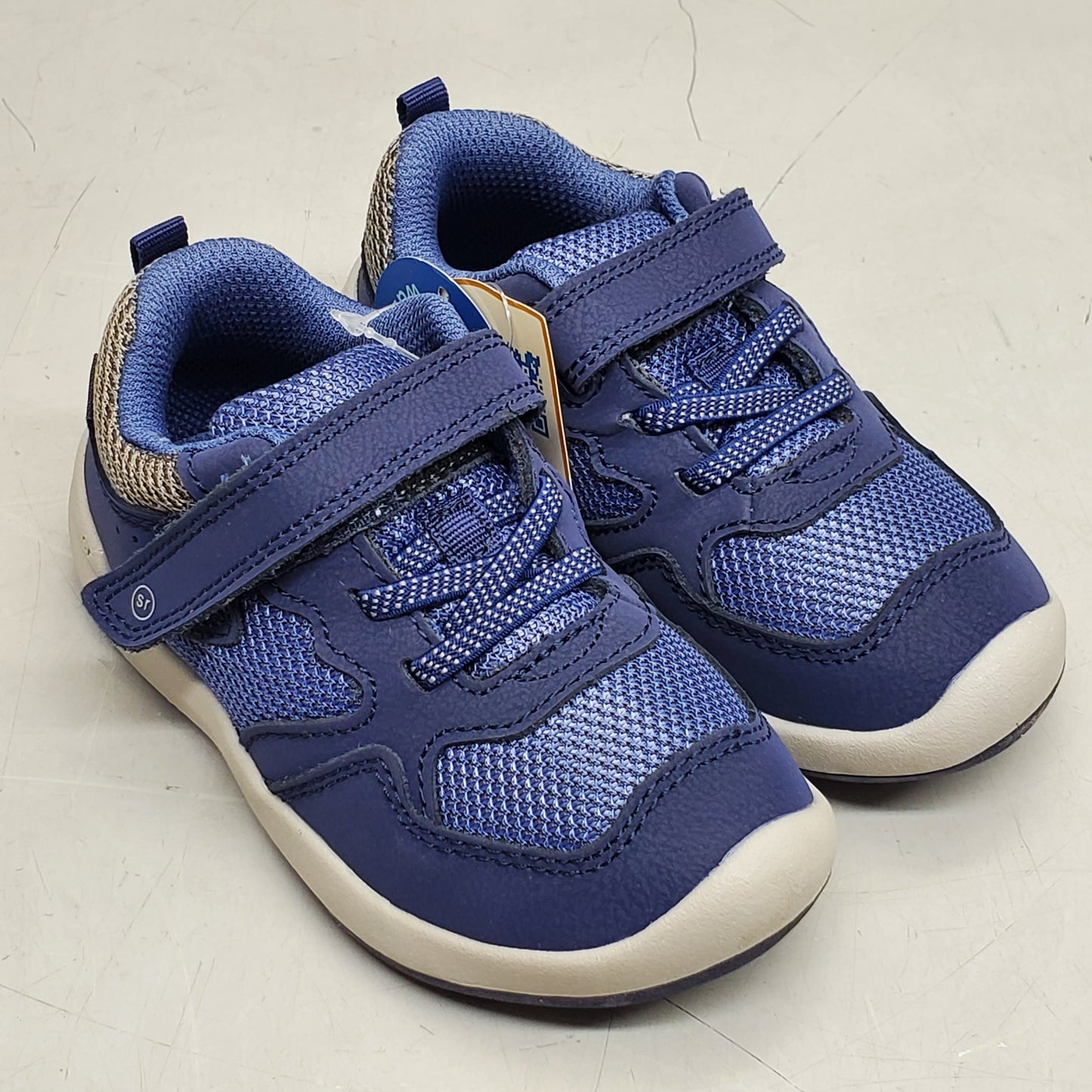 STRIDE RITE SRT Winslow Sneaker Shoes Toddler SZ 8W Navy BB018701