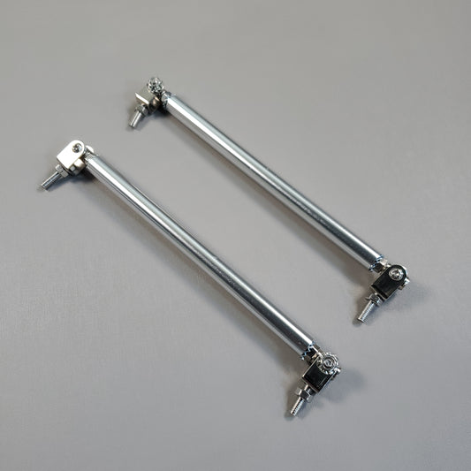 (~31 Pack) Set Of 2 Wind Splitter Support Rods Turnbuckle Adjustable Tensioners Stainless / Aluminum (New)