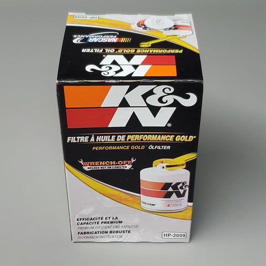 K&N Premium Performance Gold Replacement Oil Filter HP-2009 (New)