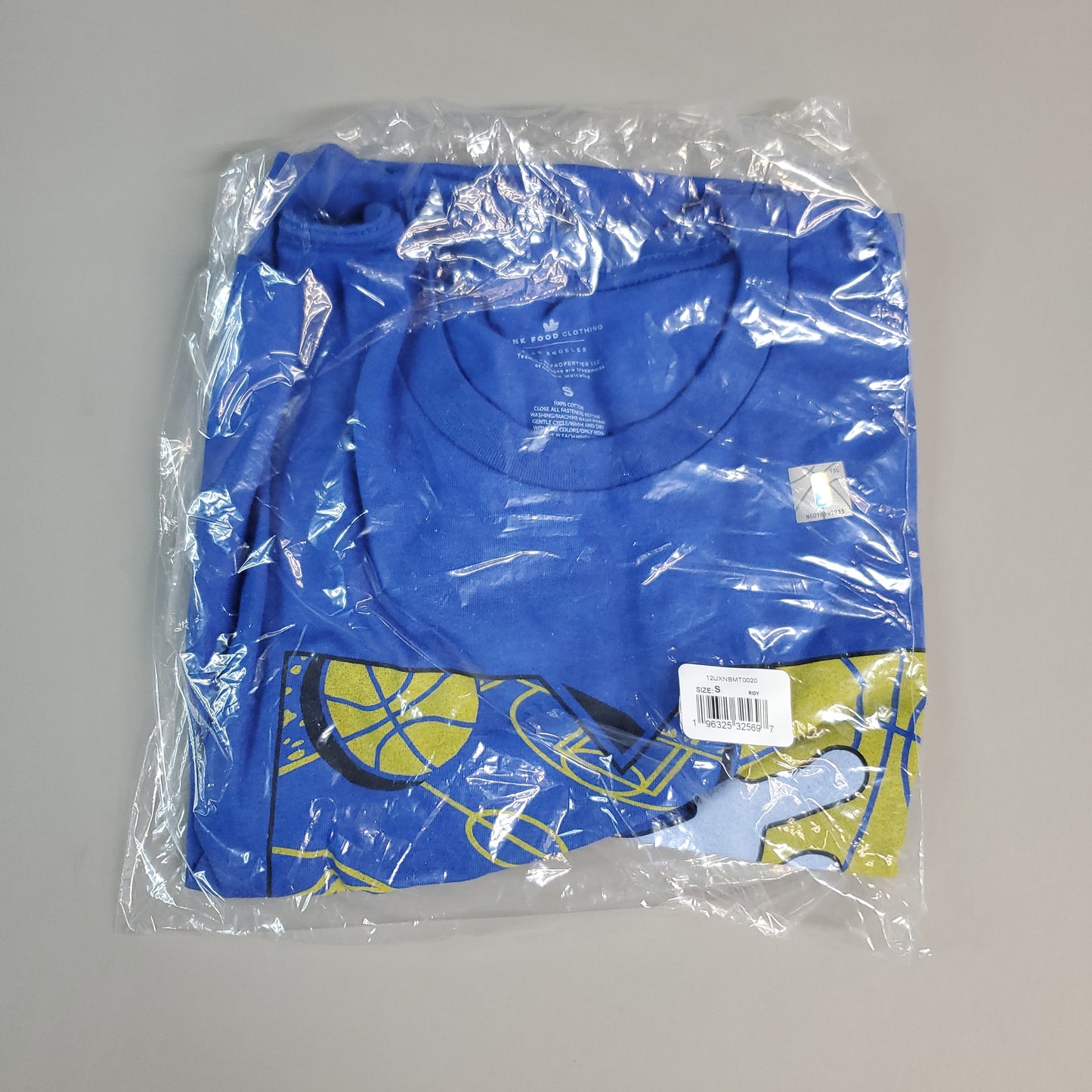 JUNK FOOD NBA MTV Short Sleeve T-Shirt I Want My Warriors Men's Sz S Blue (New)