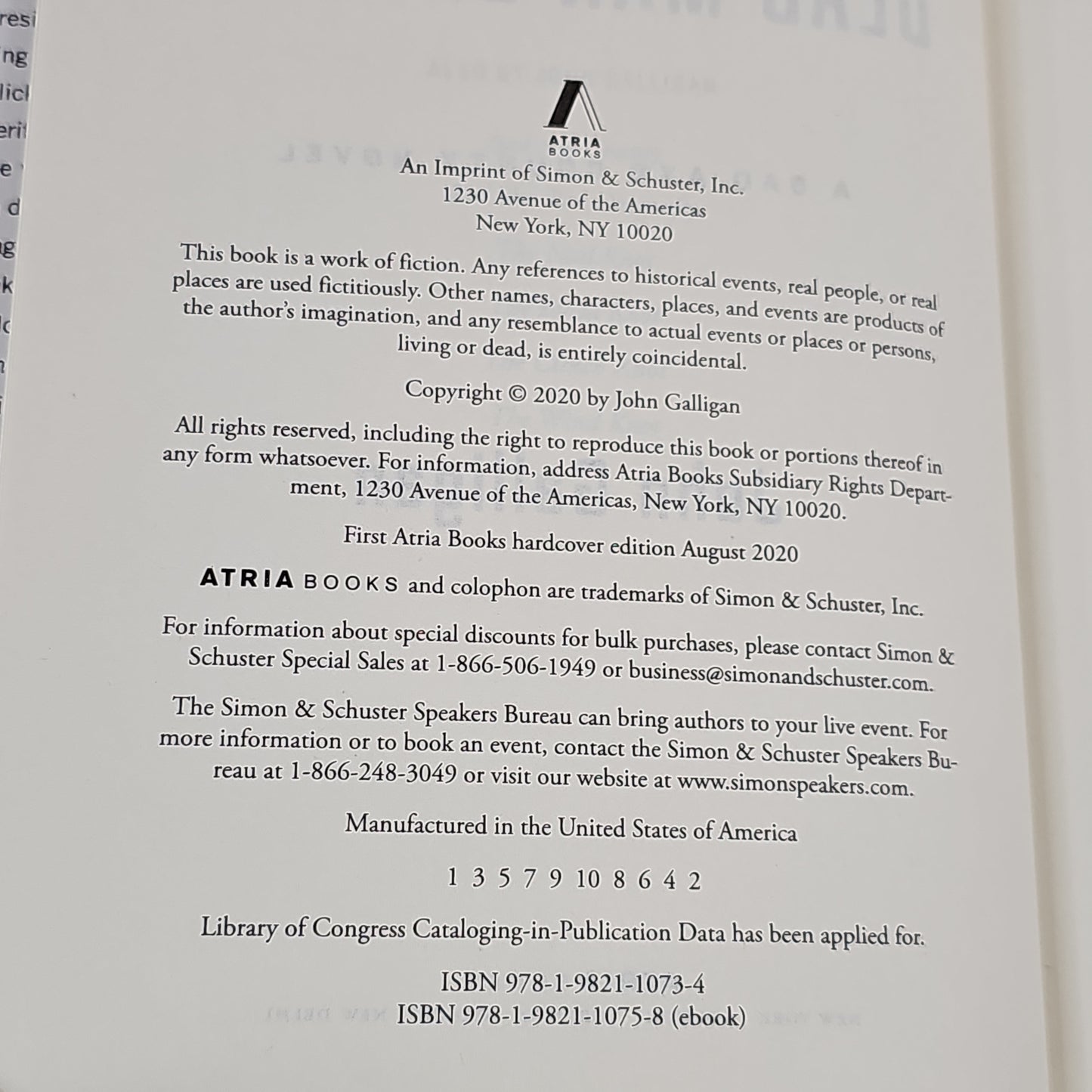 DEAD MAN DANCING by John Galligan Book Hardback (New)