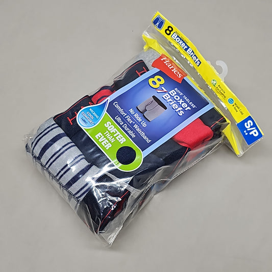 HANES Boxer Briefs 32-Pack Boy's Tagless Size S 6/8 B74SR8 (New)