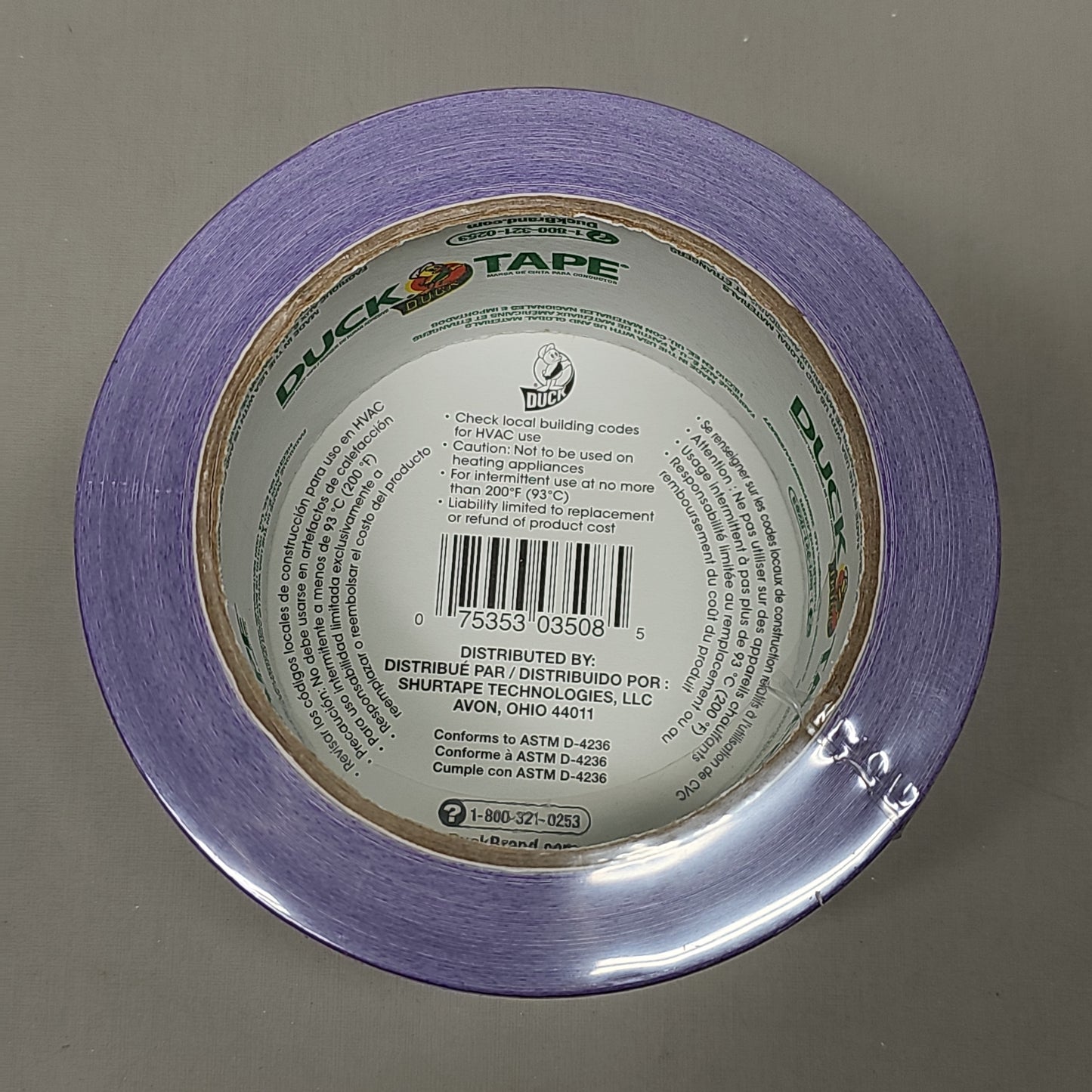 SHURTAPE DUCK TAPE Purple Duct Tape 1.88" X 20 YD 283896