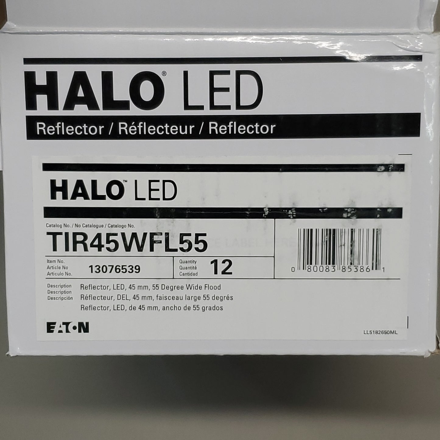 EATON HALO LIGHTING 12PK of LED Reflectors Black TIR45WFS55 (New)