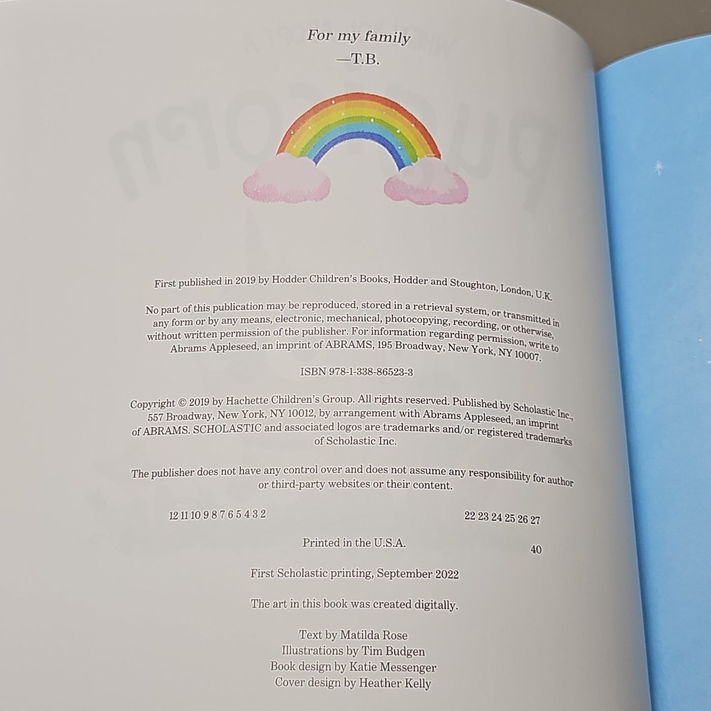 SCHOLASTIC When You Adopt a Pugicorn by Matilda Rose & Tim Budgen Paperback Book (New)