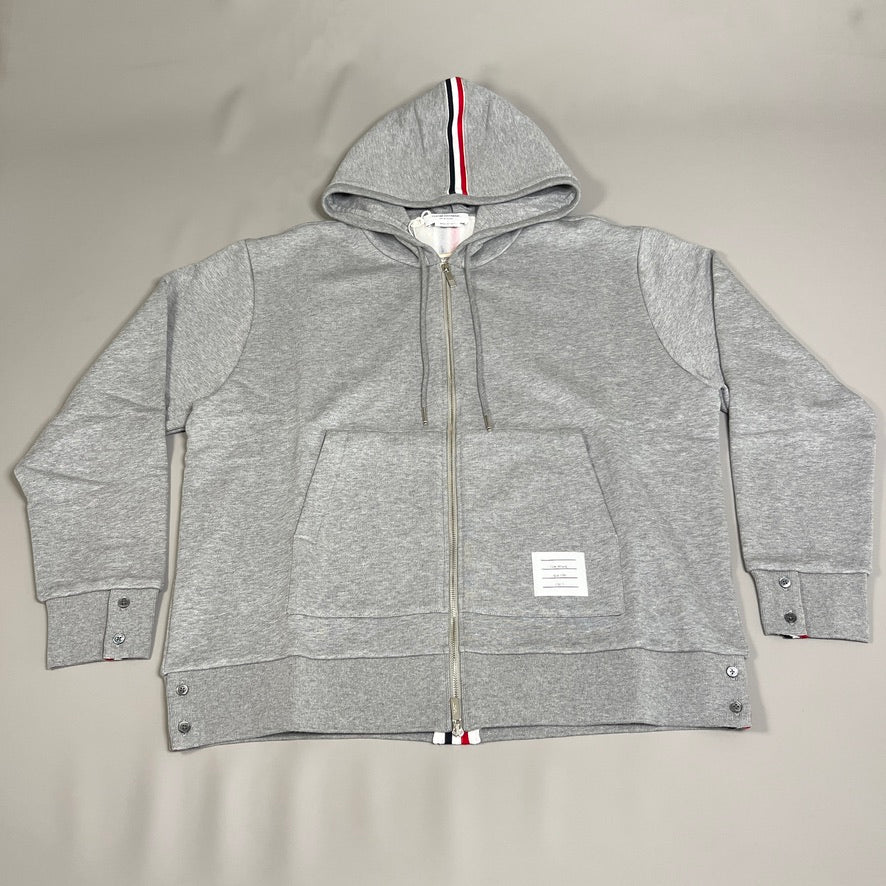 THOM BROWNE Hoodie Zip Pullover Classic Loop Back w Center Back