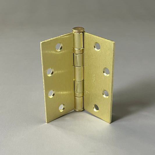 SGS Heavy Duty Commercial Grade Hinge 3-PACK 4.5" x 4.5" Satin Brass BB1000 (new)