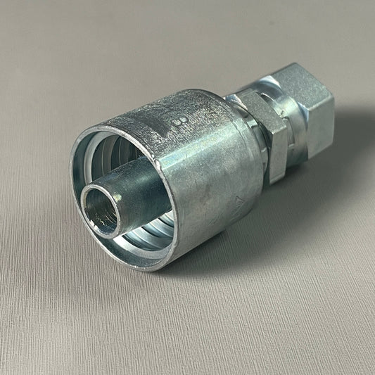 DAYCO Hydraulic Coupling Adapter 1/2" x 2.57" Steel Straight Female Swivel Permanent Crimp 100650 (New)