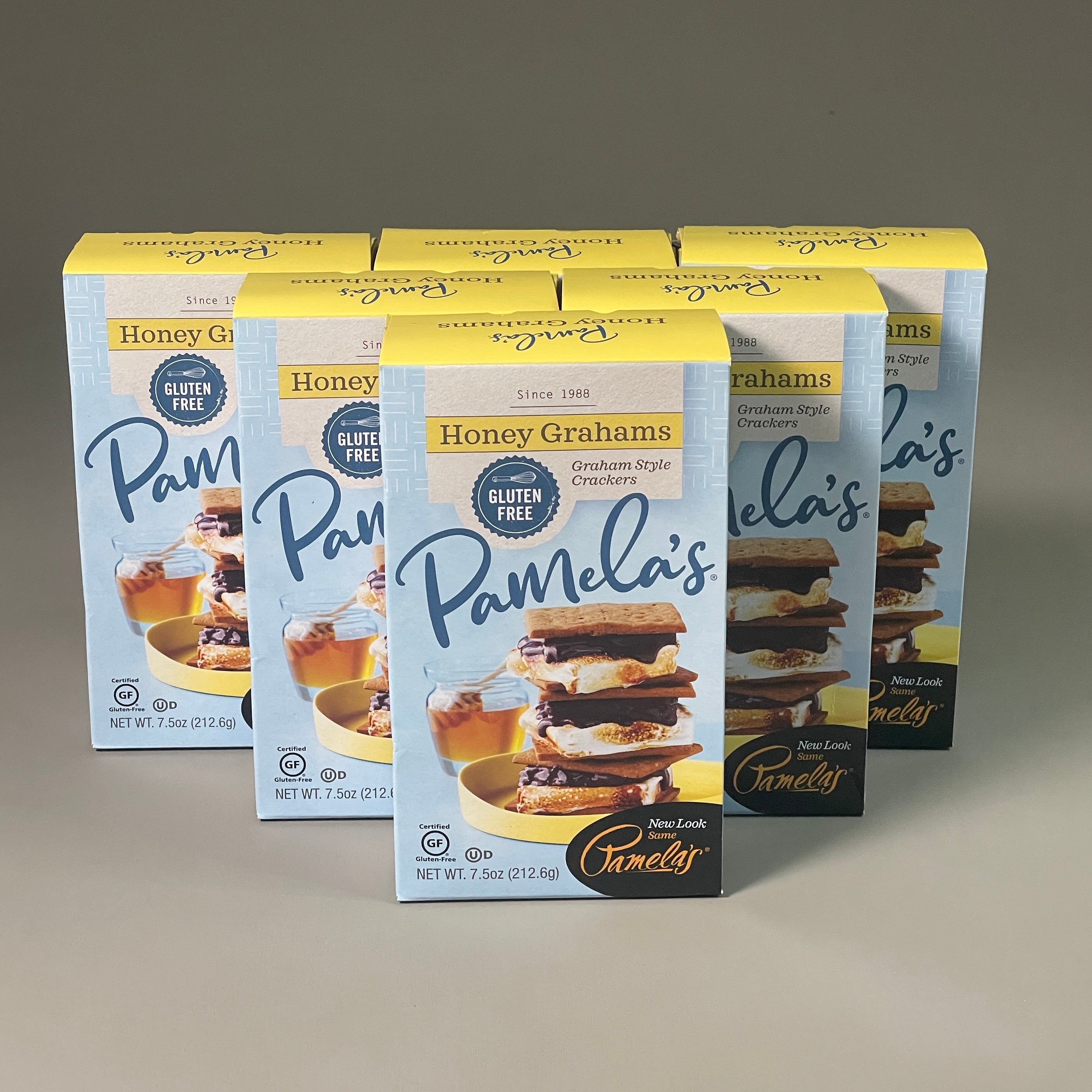 ZA PAMELA'S Honey Graham Crackers Large 6PACK Gluten Free 7.5 oz 10/ PayWut