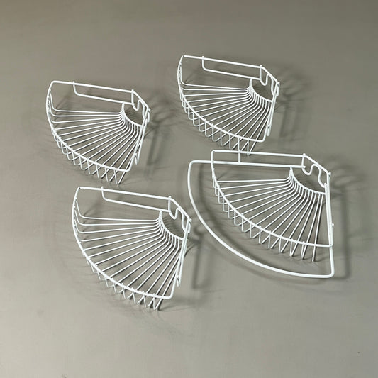 ZA@ SHOWER CADDY 4 Tier Bathroom Corner Rust-Proof Tension Pole 819984 (New)