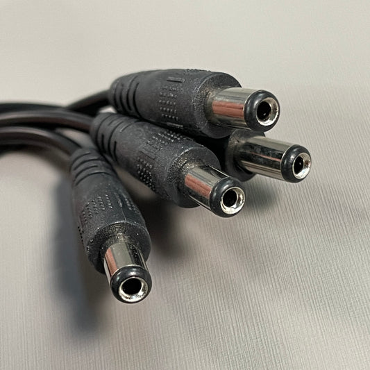 JZTEK Security Camera Power Adapter 12V 2A 100V-240V AC to DC 4-Way Power Splitter (New)