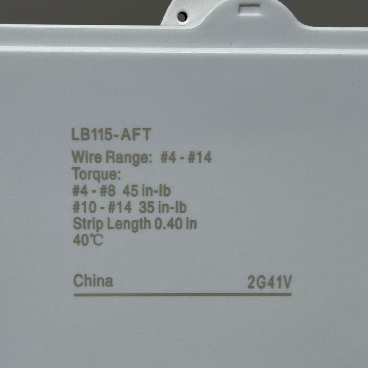 LEVITON 15A 1-Pole Plug-In Circuit Breaker & AFCI White 201-LB115-AFT (New)