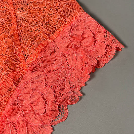 FREE PEOPLE Sheer One Touch Bodysuit Leotard Women's Sz XS Watermelon Lace OB1457989 (New)