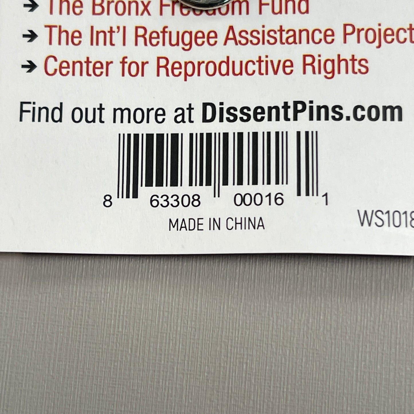 DISSENT PINS Ruth Bader Pinsburg Enamel Pin Ruth Bader Ginsburg RBG (New)