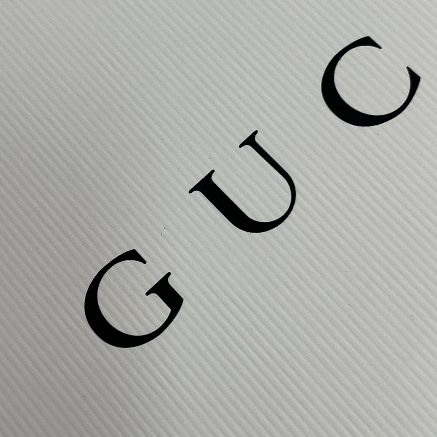 GUCCI Authentic Retail Store Gift Bag Tote Paper White / Black 13" x 11" x 4" (New)