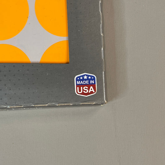 MACO Round ORANGE GLOW Color-Coding Labels 1-1/4” Dia. 400 Labels MR2020-OG