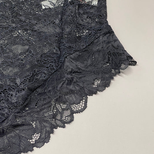 FREE PEOPLE Sheer One Touch Bodysuit Leotard Women's Sz XS Black Lace OB1457989 (New)