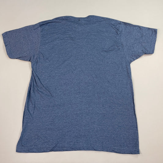 TULTEX Blank T-Shirt 50/50 Cotton/Poly Blend Sz 2XL / XXL Navy Heather 202 MPN8503 (New)