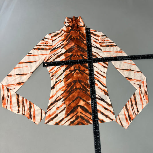 AFRM Zadie Turtleneck Pullover w/Thumb Holes Women's S Placement Tiger AET028103AU21 (New)