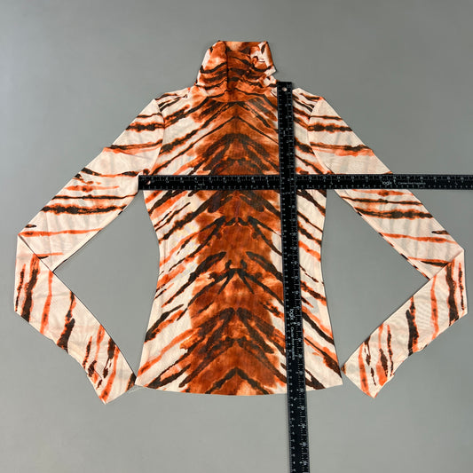 AFRM Zadie Turtleneck Pullover w/Thumb Holes Women's XS Placement Tiger AET028103AU21 (New)