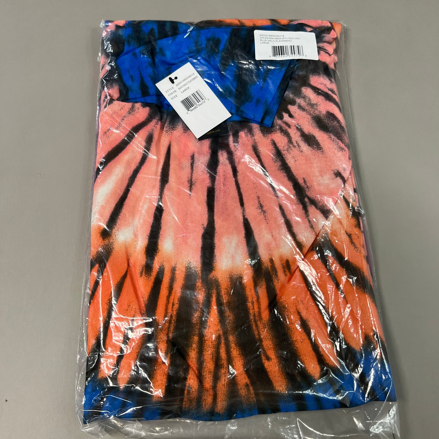 AFRM X Revolve Shalene Mesh Dress W/V Neck Lining Women's XS Blue Halo Placement AED019902VAU18