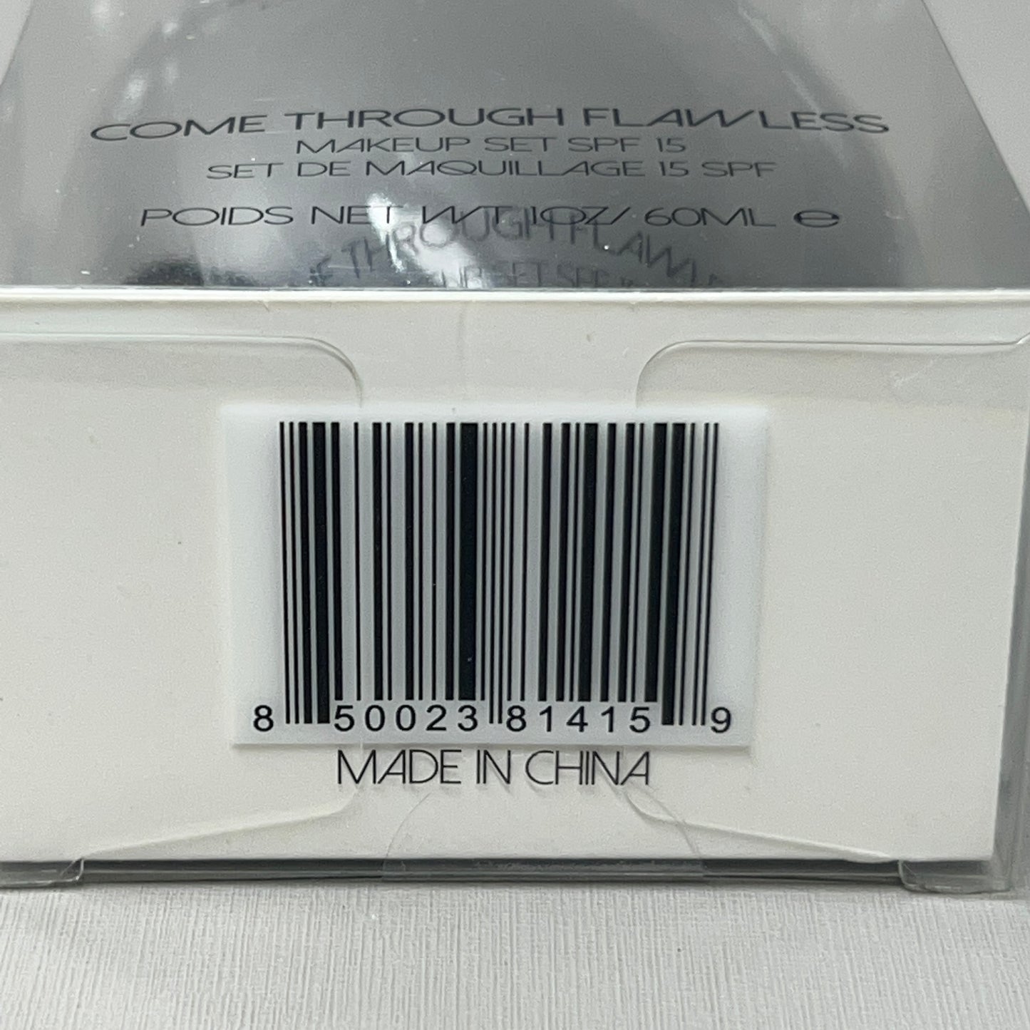 COME THROUGH FLAWLESS Makeup Setting Spray with SPF 15 1 oz (NEW)