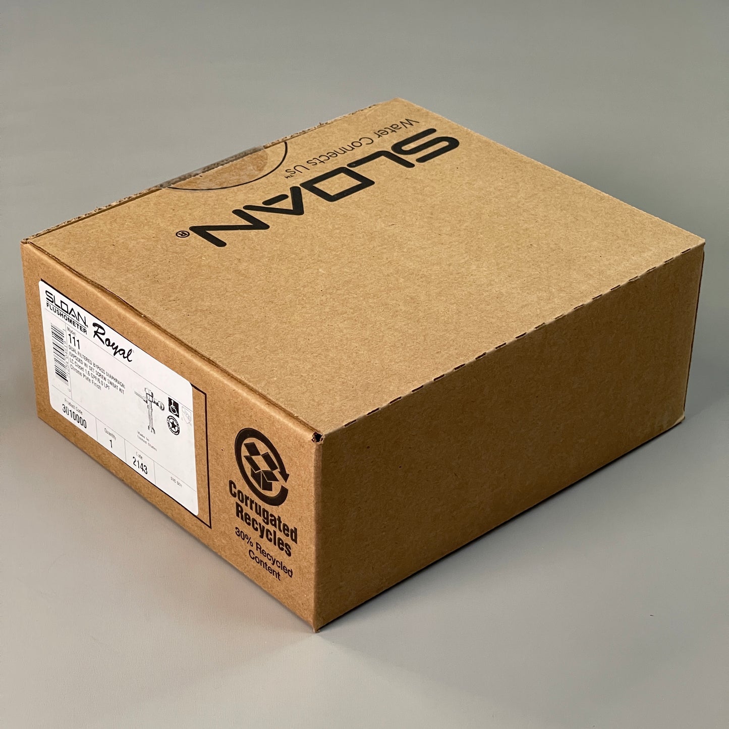 SLOAN Royal 111 Exposed Manual Flush Valve Top Spud 1.6gpf Chrome 3010000