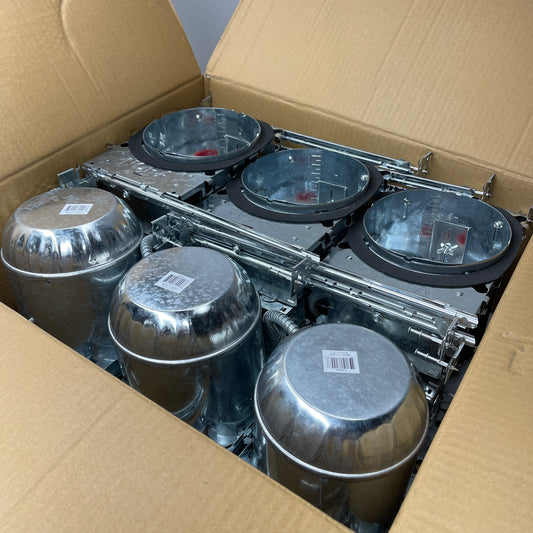 NORA LIGHTING 6" Recessed Can 6-PACK w/ Insulated LV Housing 6" NHIC-17QAT (New)