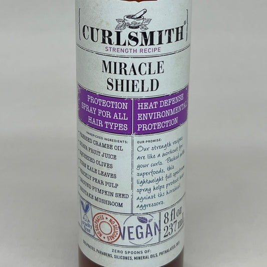 CURLSMITH Spray Miracle Shield for Hair Heat Protection 8 oz (New)