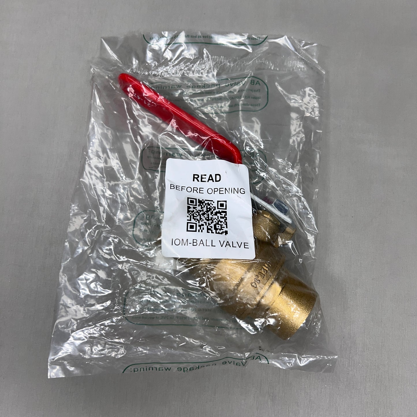 RED-WHITE VALVE Brass Ball Valve 1" 1.05 lb 5595AB (New)