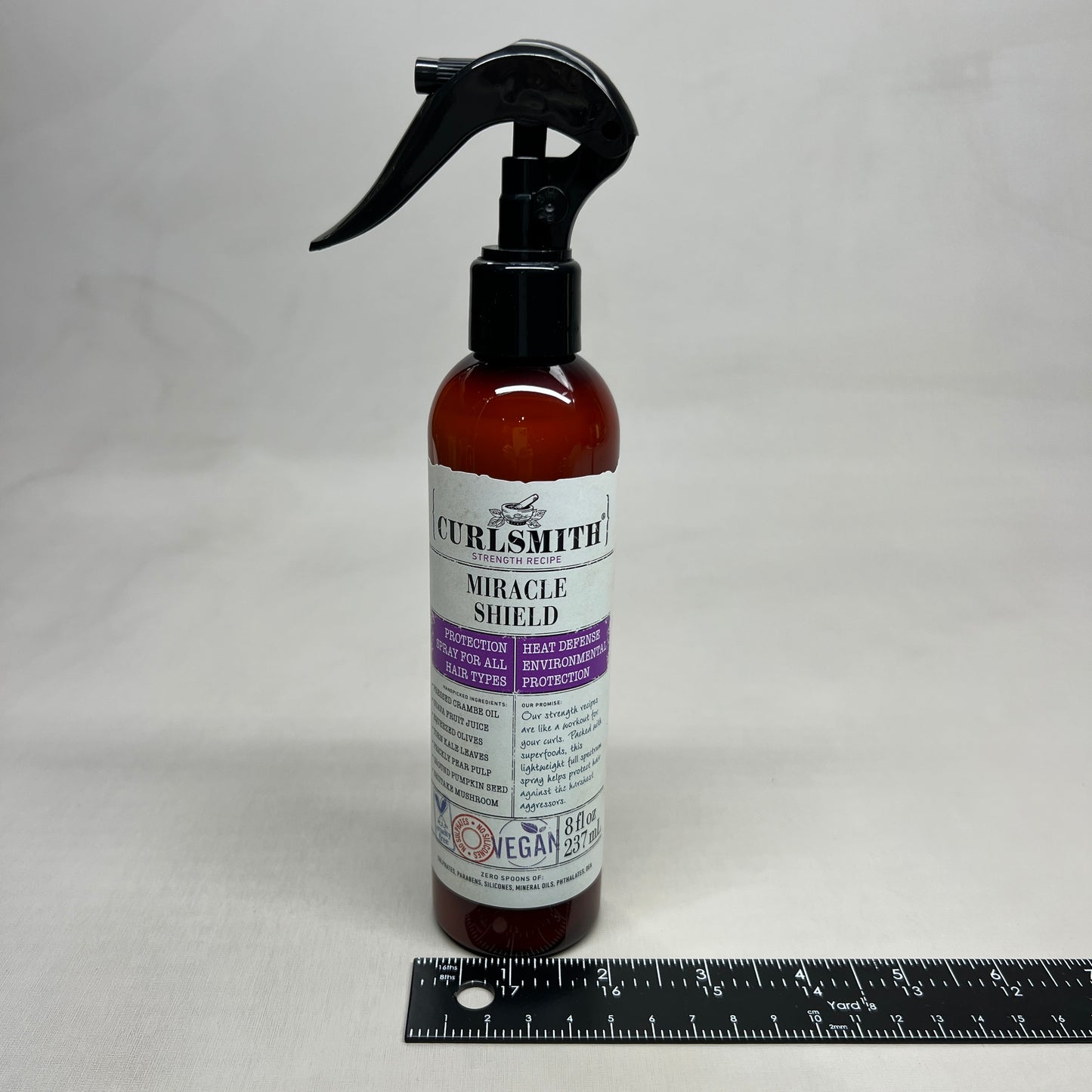 CURLSMITH Spray Miracle Shield for Hair Heat Protection 8 oz (New)