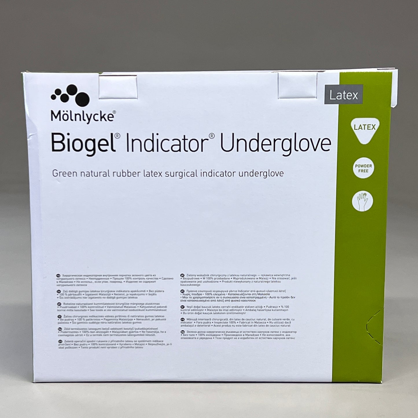 MOLNLYCKE Biogel M Latex Surgical Gloves Enhanced Grip SZ 7.5 Straw Yellow 50 Pairs 30575 (New)