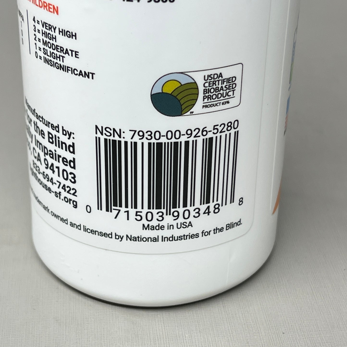 SKILCRAFT (4 PACK) All Purpose Cleaner Biobased 16 oz Spray Bottle 9265280