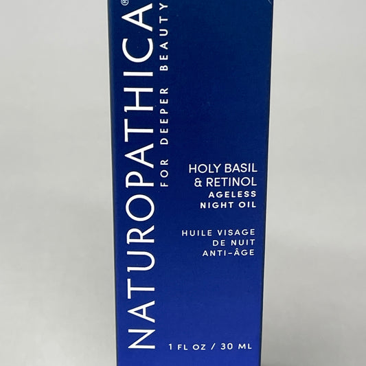 ZA@ NATUROPATHICA Holy Basil & Retinol Ageless Night Oil 1 oz 11/2023 (New)