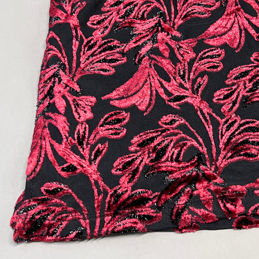 SUSAN GRAVER Knit Cardigan & Tank Set Women's Sz M Red / Black A384258E97551 (New)