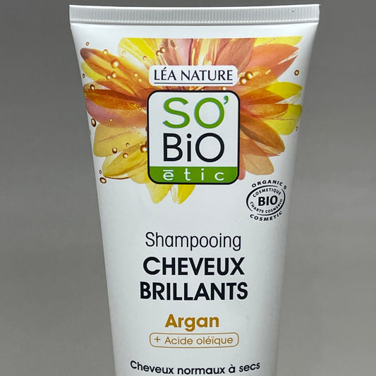 SO BIO ETIC (3-PACK) Shampooing Cheveux Brilliants Argan Shiny Hair Shampoo 8.45 FL OZ (New)