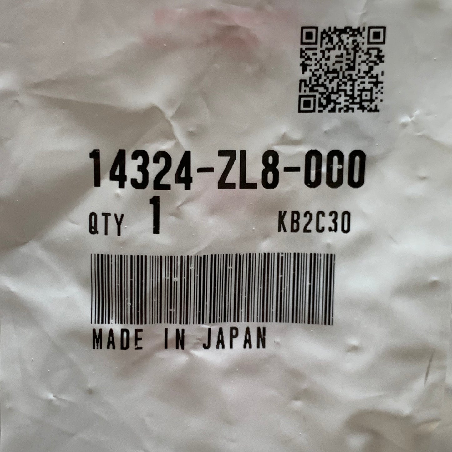 HONDA Cam Pulley Shaft 14324-ZL8-000 2 pk OEM (New)