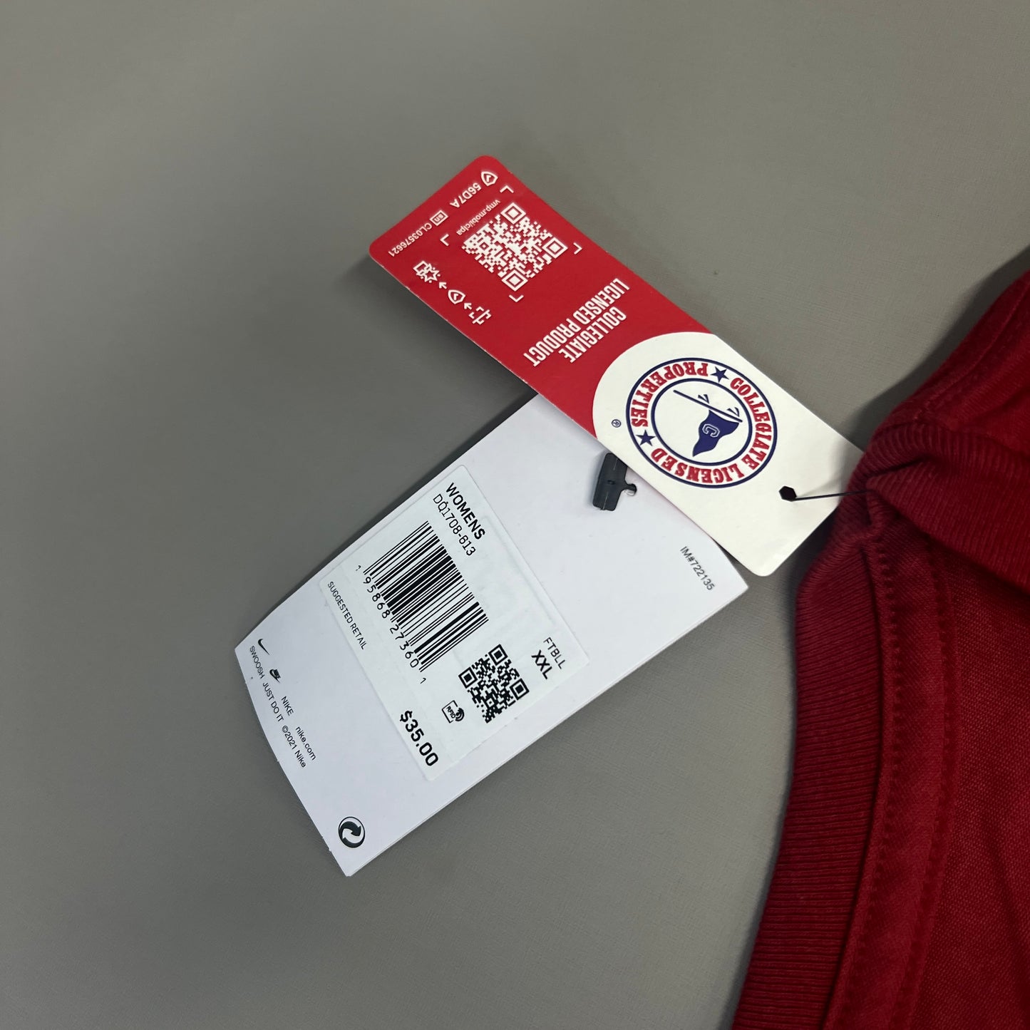 NIKE USC Trojans Logo Dri-Fit V-Neck T-Shirt Women's Sz XXL Cardinal Red DQ1708-613 (New)