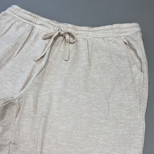 NATORI Soft Stretch Knit Lounge Pant Ankle Length Women's Sz M Heather Latte NC7208Y (New)
