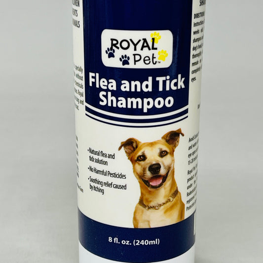 ROYAL PET Natural Flea & Tick Shampoo 6-PACK for Dogs USA 8 fl oz (New)
